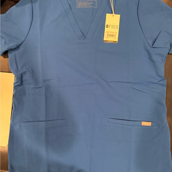 Figs Casma Scrub Top, royal blue, medium - Picture 2 of 2